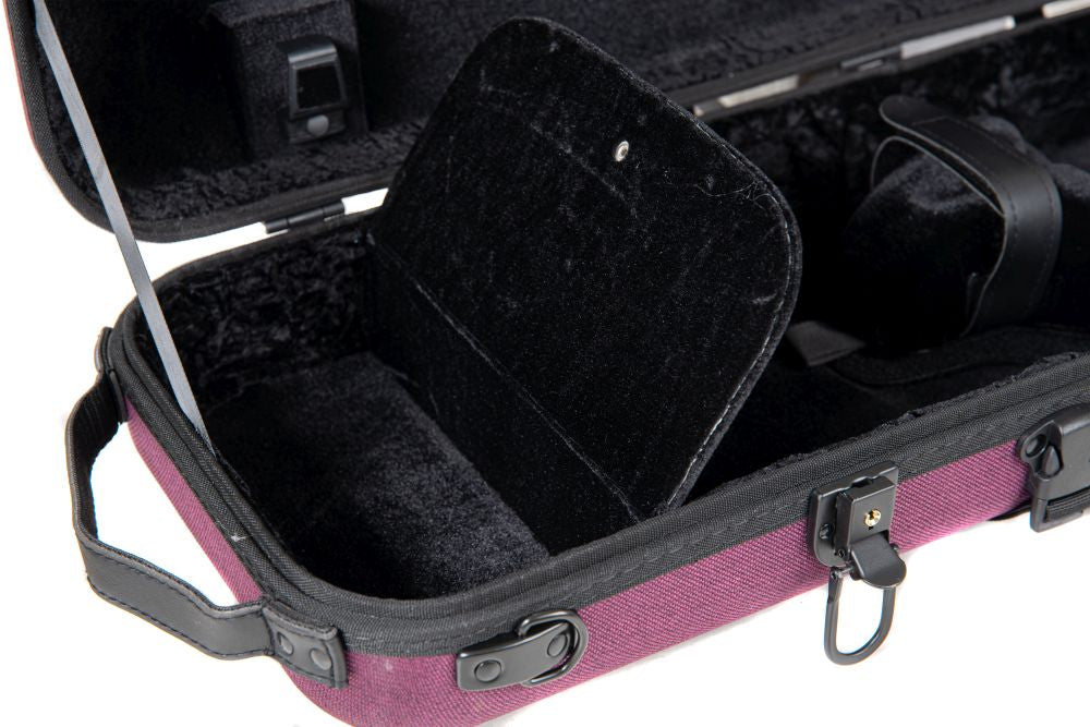 GEWA Violin Case Bio-A Oblong with Music Pocket & Adjustable Neck Pad  4/4-1/2